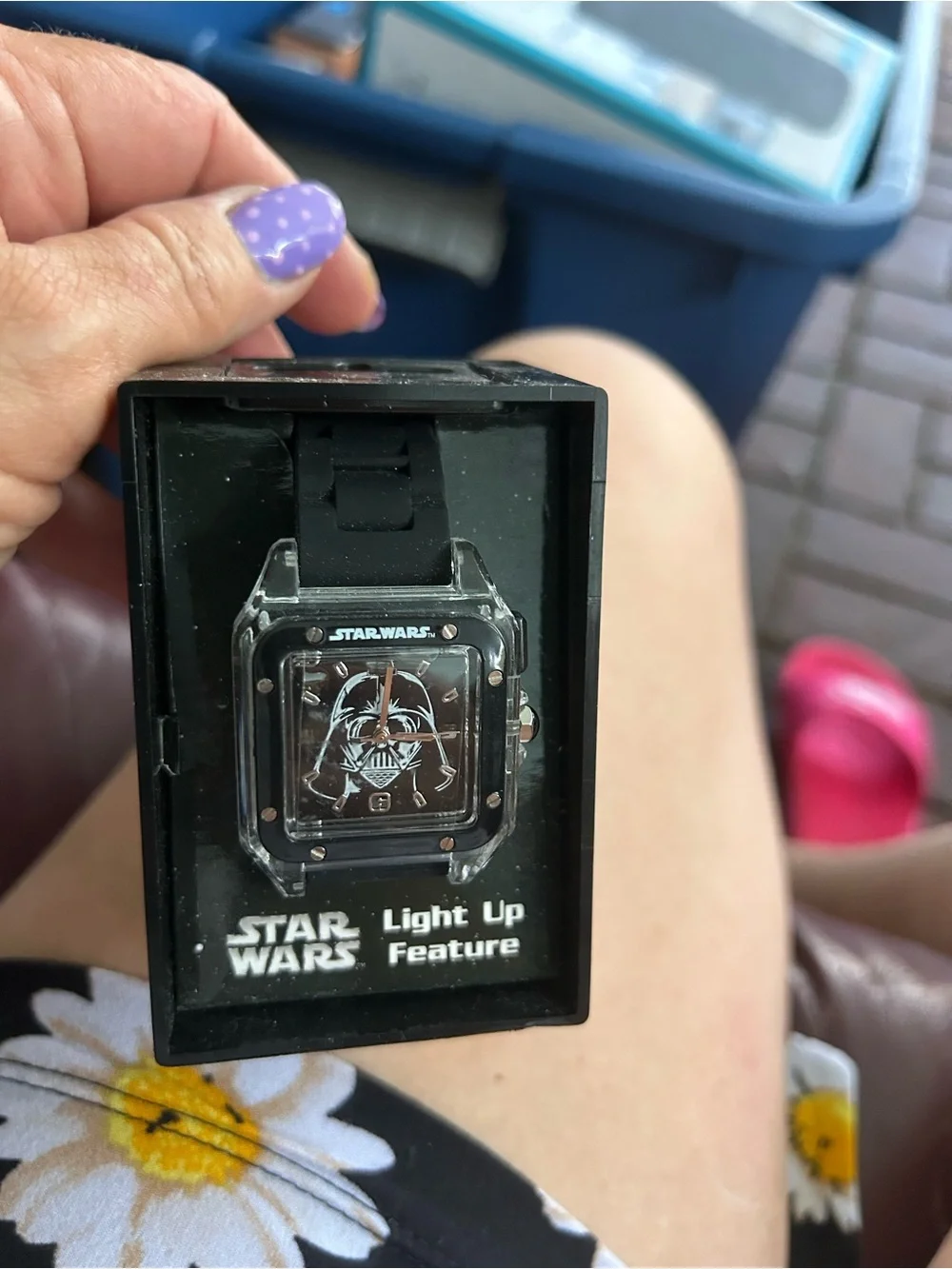 Star Wars Black Darth Vader Light-Up Watch